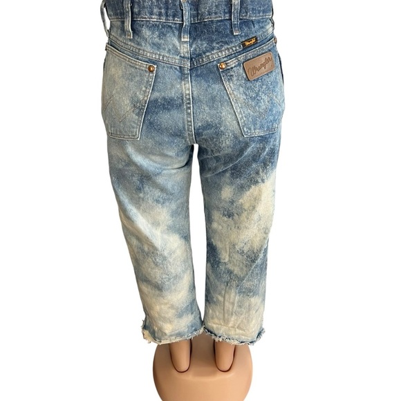 Wrangler Retro Bleach Wash Crop Jeans - Picture 8 of 9